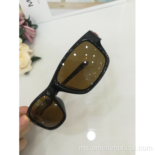 Cermin mata hitam Square TR Frame Sunglasses Untuk Lelaki